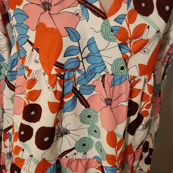 BNWOT floral babydoll dress - Picture 6 of 7